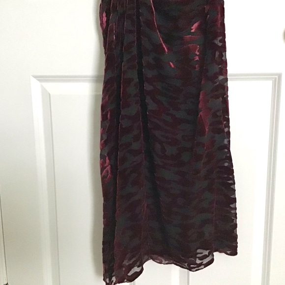 ZARA Velvet Silk Draped Long Dress Limited Edition - Picture 13 of 15